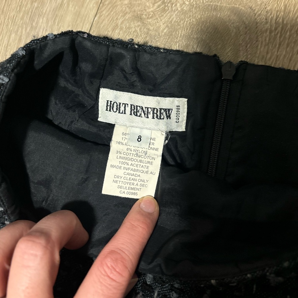 HOLT RENFREW vintage wool skirt suit - Picture 10 of 11
